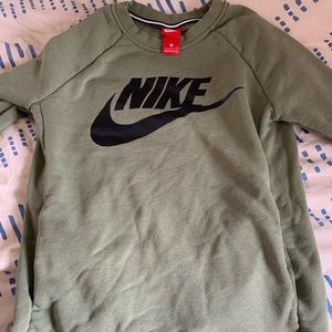 Olive green Nike sweatshirt